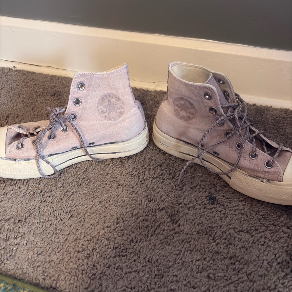 Converse‎ Chuck Taylor All Star High Tops | Women’s 8 | Light Lavender - Picture 5 of 8
